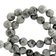 Naturstein Perlen Dolomit 8mm Marble grey